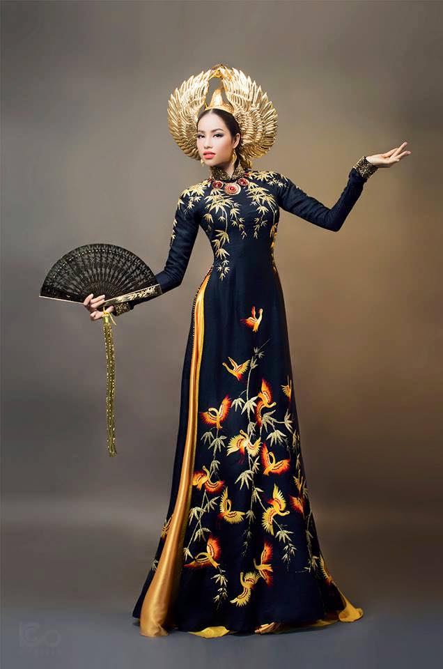 Aodai-ベトナムのドレス,伝統的にベトナムのドレス,黒, - Ao Dai Vietnam Dress のレビューと価格