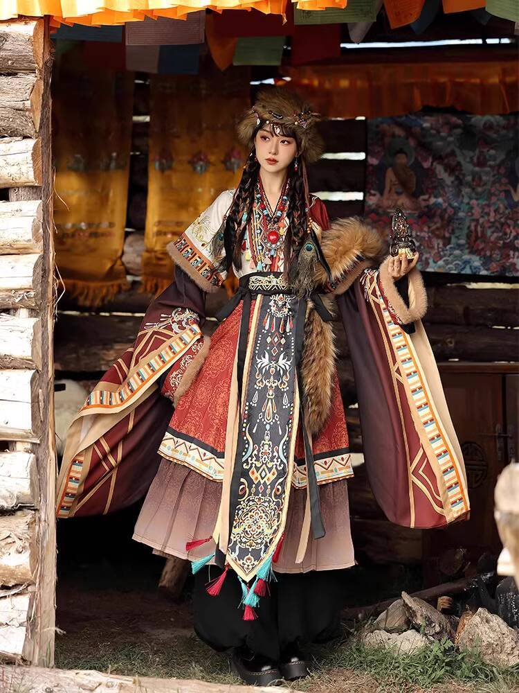 旅行写真シリーズ チベットのローブ 民族衣装 エスニック チ - Ethnic Style のレビューと価格