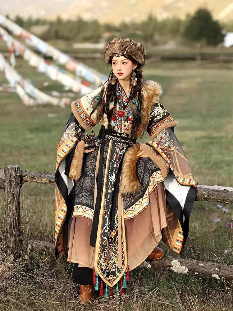 旅行写真シリーズ チベットのローブ 民族衣装 エスニック チ - Ethnic Style のレビューと価格