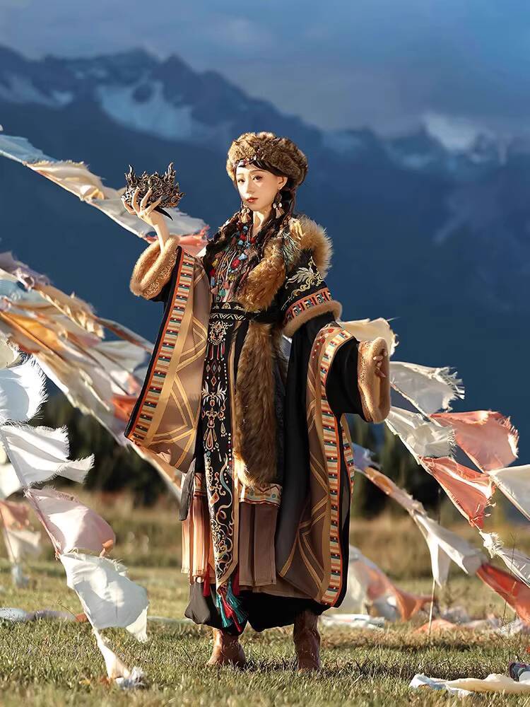 旅行写真シリーズ チベットのローブ 民族衣装 エスニック チ - Ethnic Style のレビューと価格