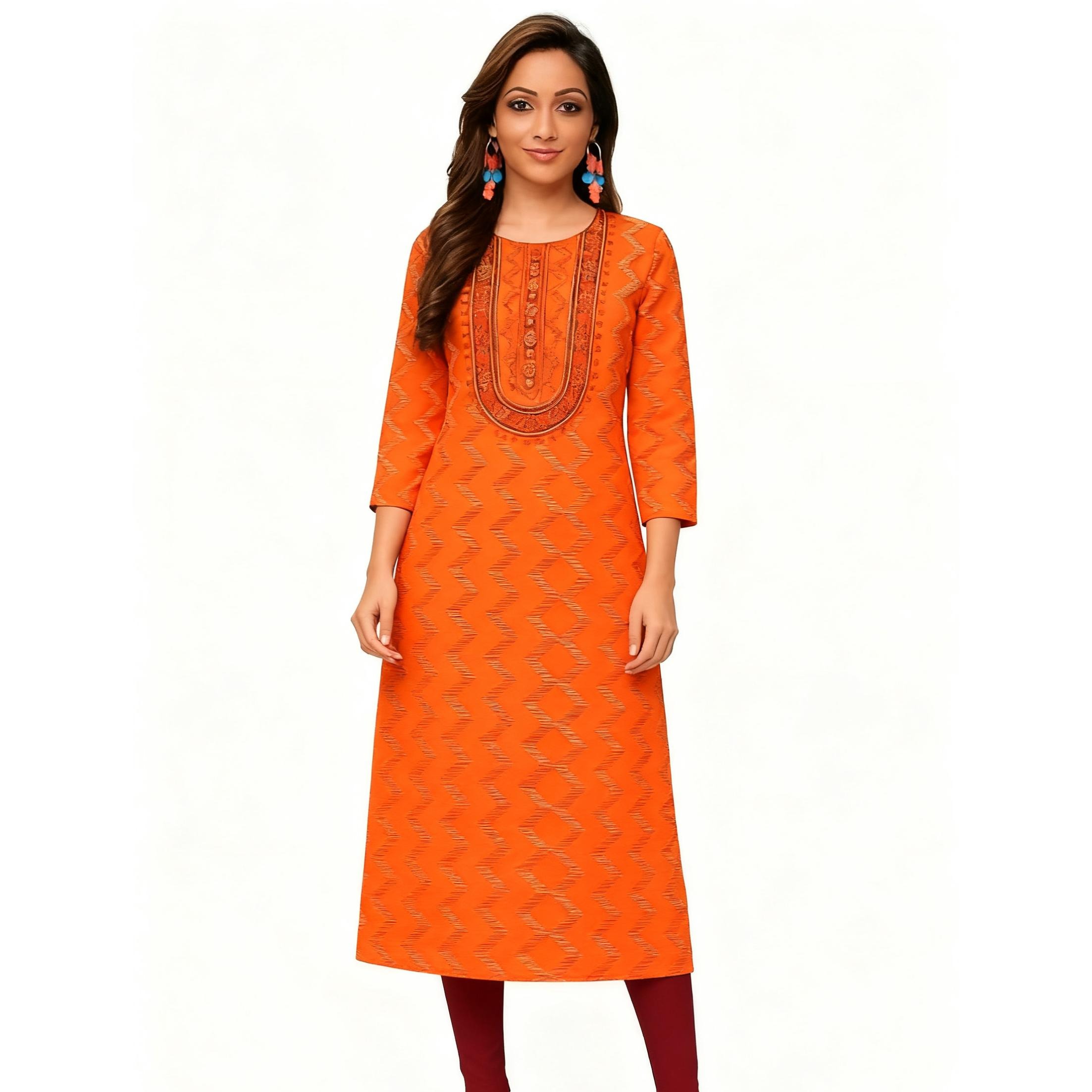 ムスリム・クルト女性用ファッション快適なドレス、ムスリム・ク - Ethnic Fashion Kurtis のレビューと価格