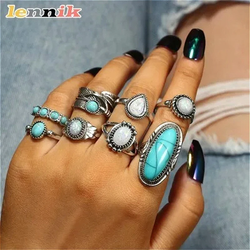 LENNIK ホットボヘミアン女性用エスニックレトロターコイ - Ethnic Wear Fashion Designer のレビューと価格