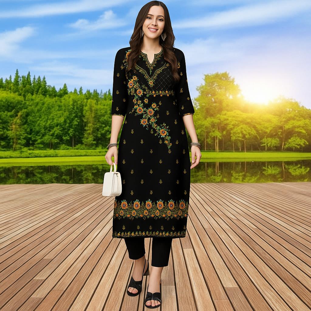 ムスリムクルタ女性用ファッショナブルで快適なクルトドレス20 - Ethnic Fashion Kurtis のレビューと価格