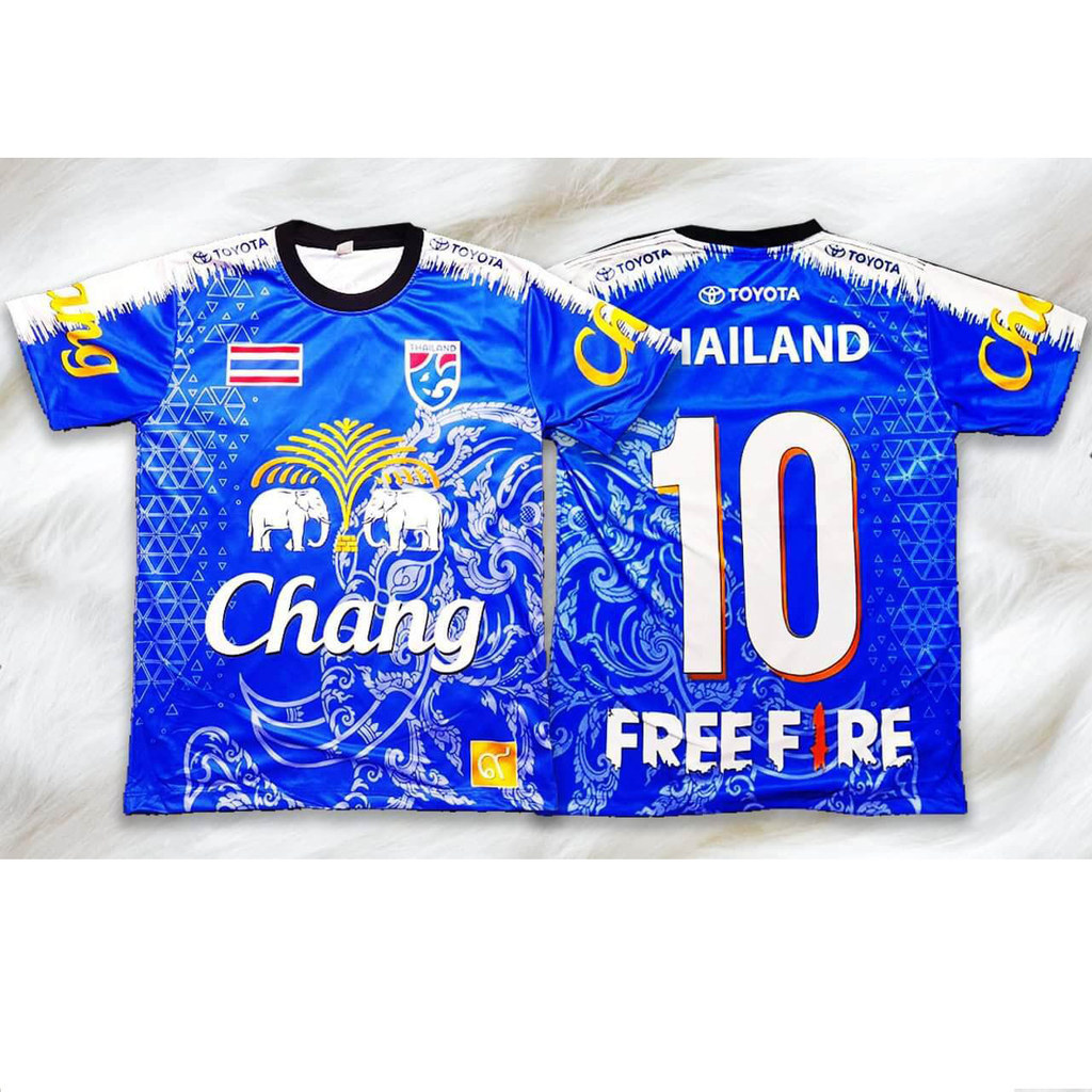 タイサッカーユニフォーム番号 10 カスタム名サッカー Tシ - Thai Silk Blouse のレビューと価格
