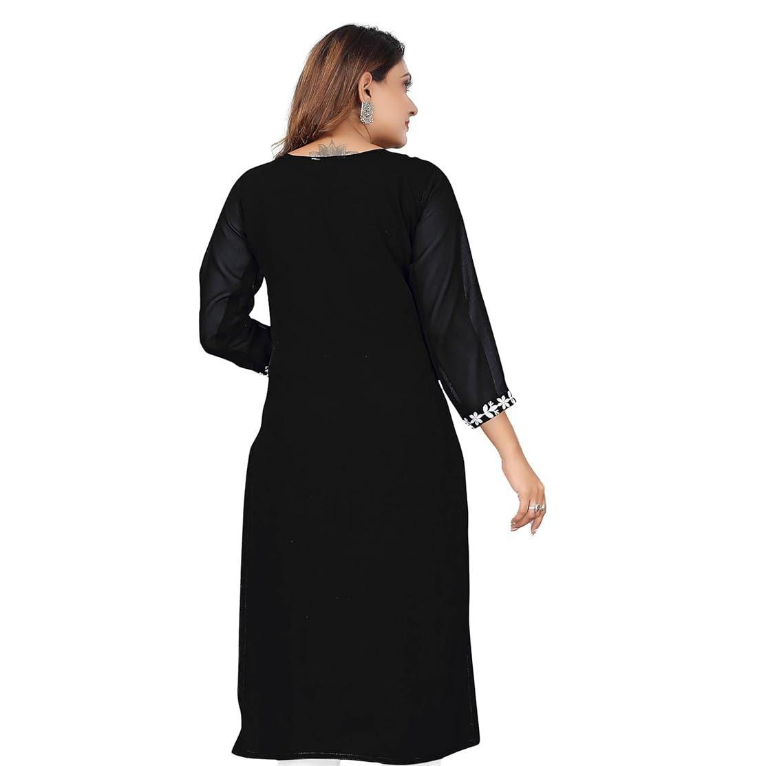レディース カジュアルファッションワンピース 長袖 ストレー - Ethnic Fashion Kurtis のレビューと価格