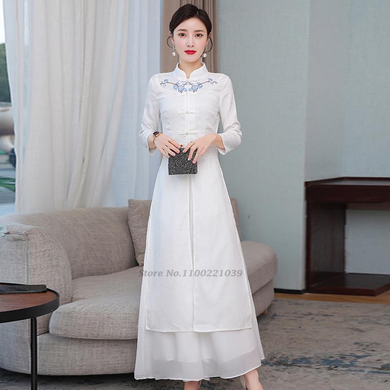 2026 ベトナム aodai 改良されたチャイナドレスレト - Ao Dai Vietnam Dress のレビューと価格