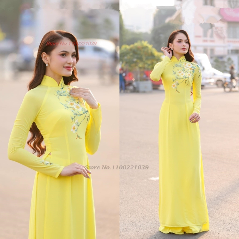  2026年伝統的なアオザイ改良版チャイナドレスベトナムド - Ao Dai Vietnam Dress のレビューと価格