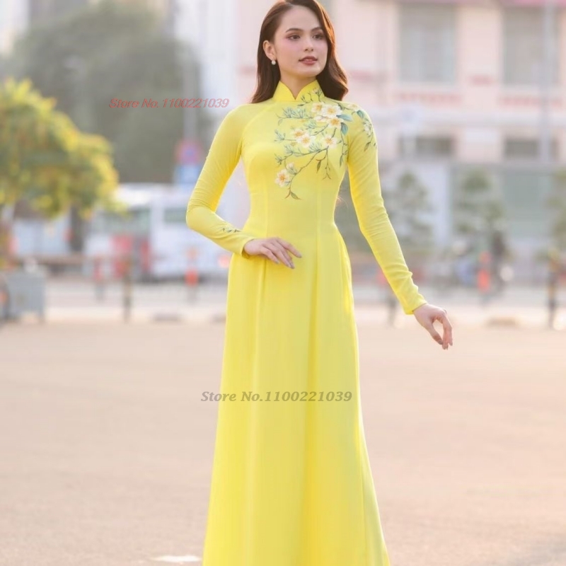  2026年伝統的なアオザイ改良版チャイナドレスベトナムド - Ao Dai Vietnam Dress のレビューと価格