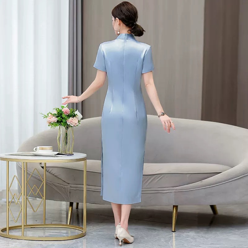 女性エスニックスタイル Aodai チャイナ花刺繍結婚式の宴 - Ao Dai Vietnam Dress のレビューと価格