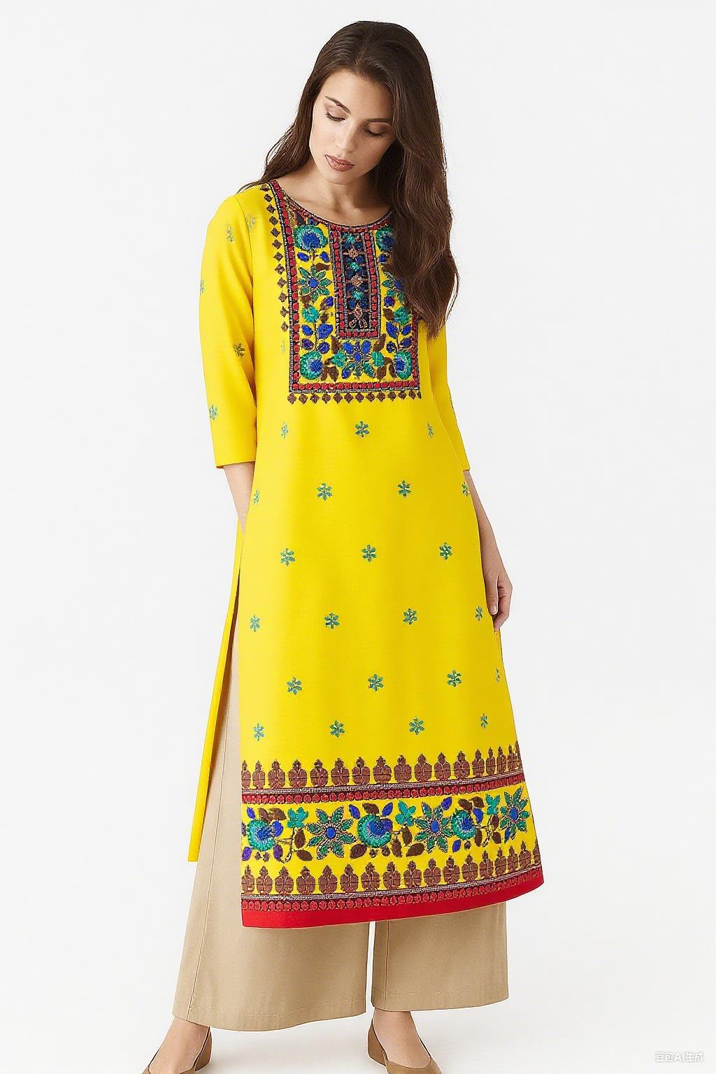 ムスリム・クルト女性のファッション、エスニック・ベスティティ - Ethnic Fashion Kurtis のレビューと価格