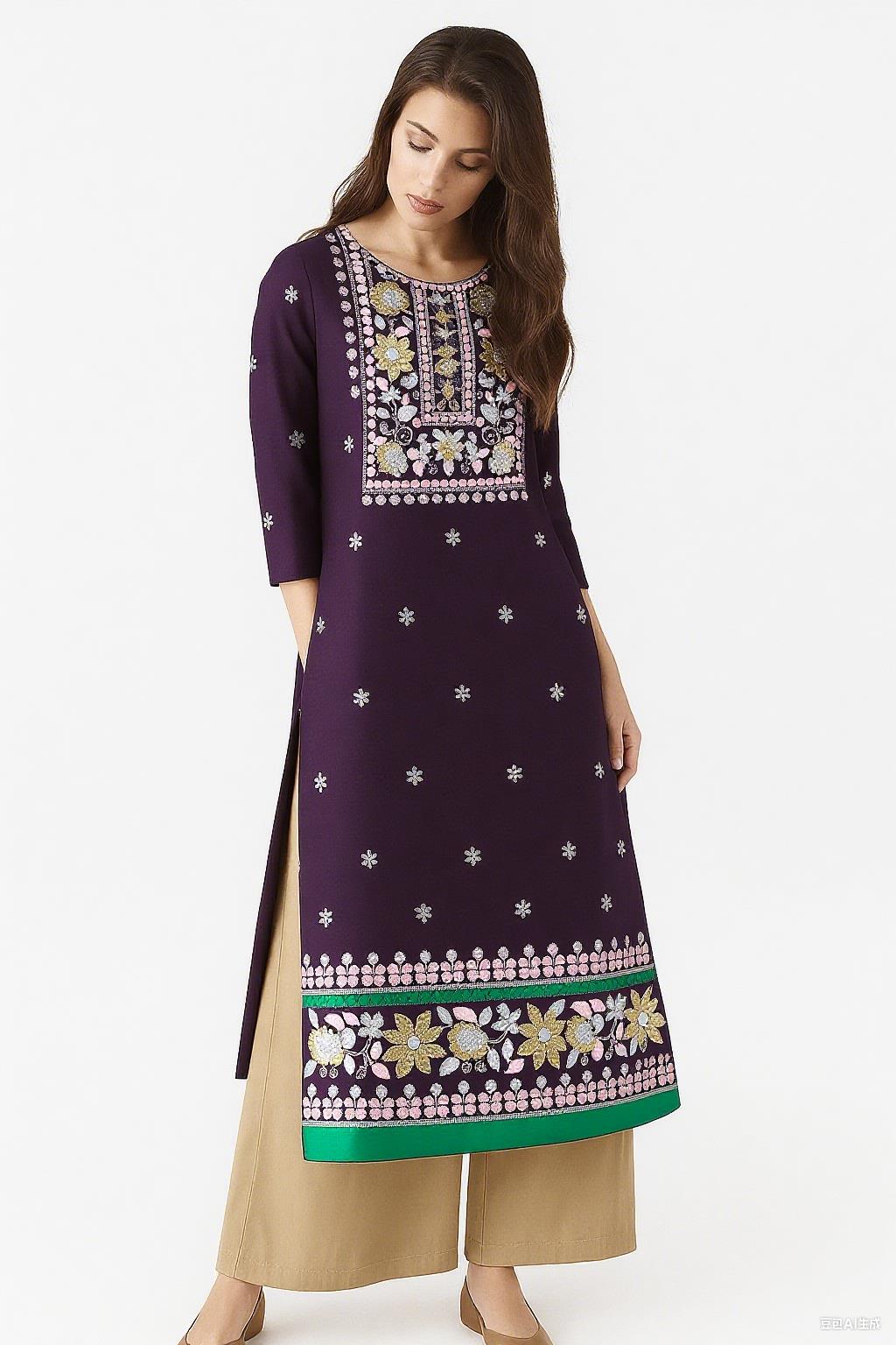 ムスリム・クルト女性のファッション、エスニック・ベスティティ - Ethnic Fashion Kurtis のレビューと価格