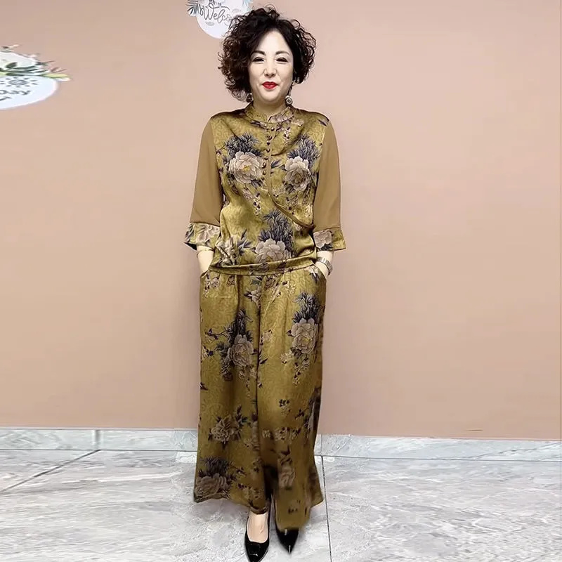 女性用ワイドレッグパンツセット,ルーズフィット,レディースフ - Ethnic Wear In Fashion のレビューと価格