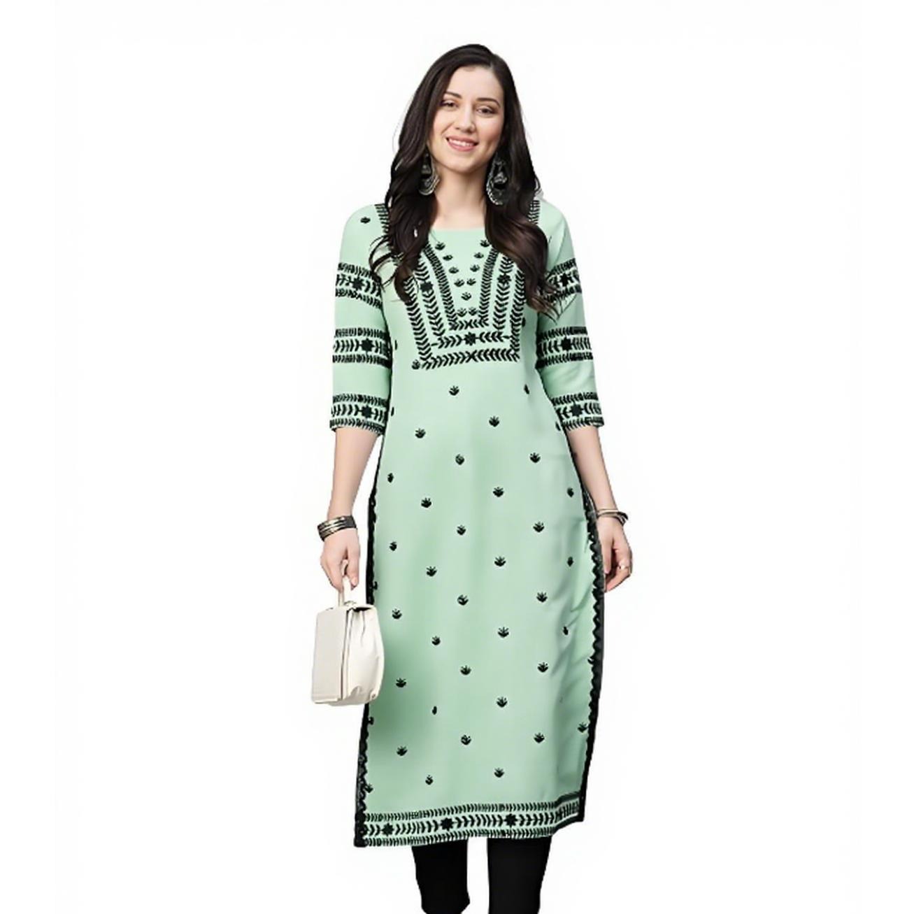 ムスリム クルト フラワーズ レディースファッション 快適な - Ethnic Fashion Kurtis のレビューと価格