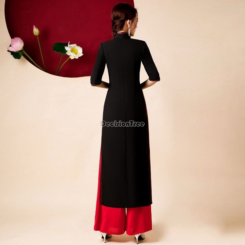 2026年ステージパフォーマンスベトナムアオザイ刺繍衣装クラ - Ao Dai Vietnam Dress のレビューと価格