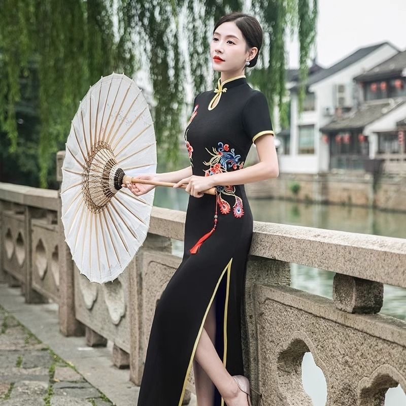 女性の伝統的なベトナムアオザイチャイナドレスオリエンタルエス - Ao Dai Vietnam Dress のレビューと価格