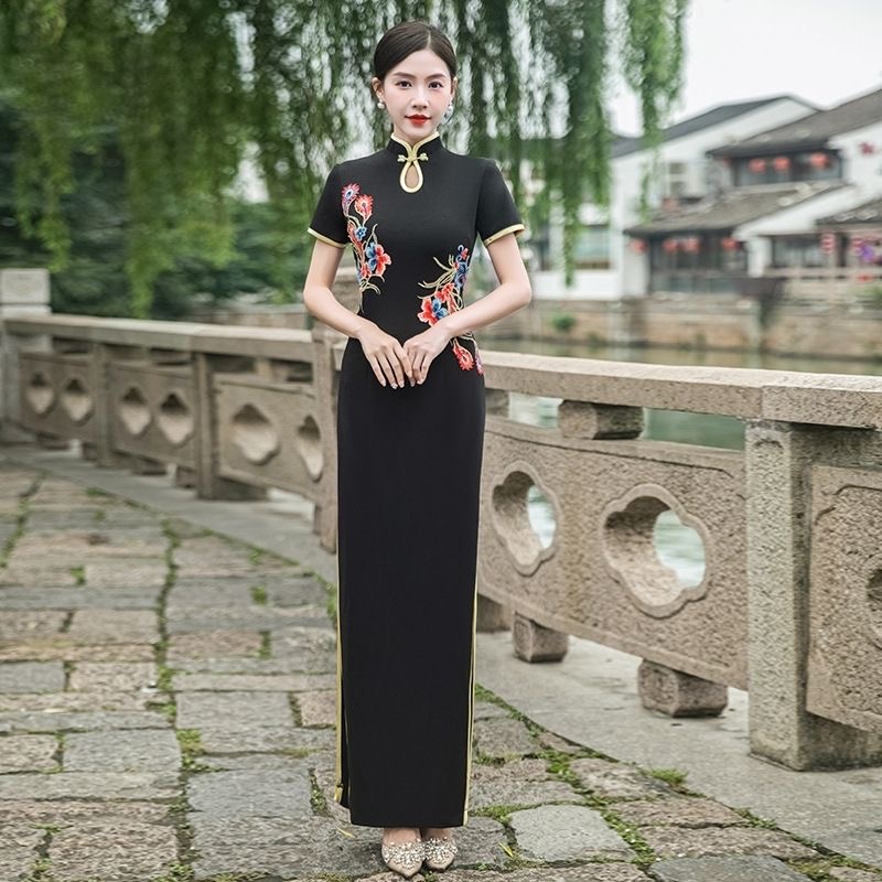 女性の伝統的なベトナムアオザイチャイナドレスオリエンタルエス - Ao Dai Vietnam Dress のレビューと価格
