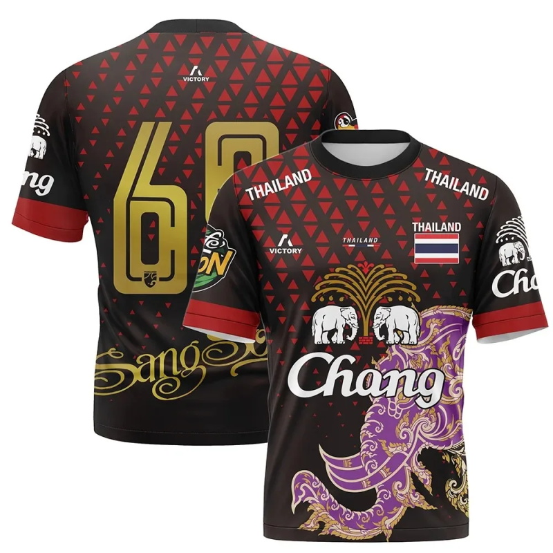 タイチャン象半袖 Tシャツ男性のための高品質特大通気性 Tシ - Thai Silk Blouse のレビューと価格