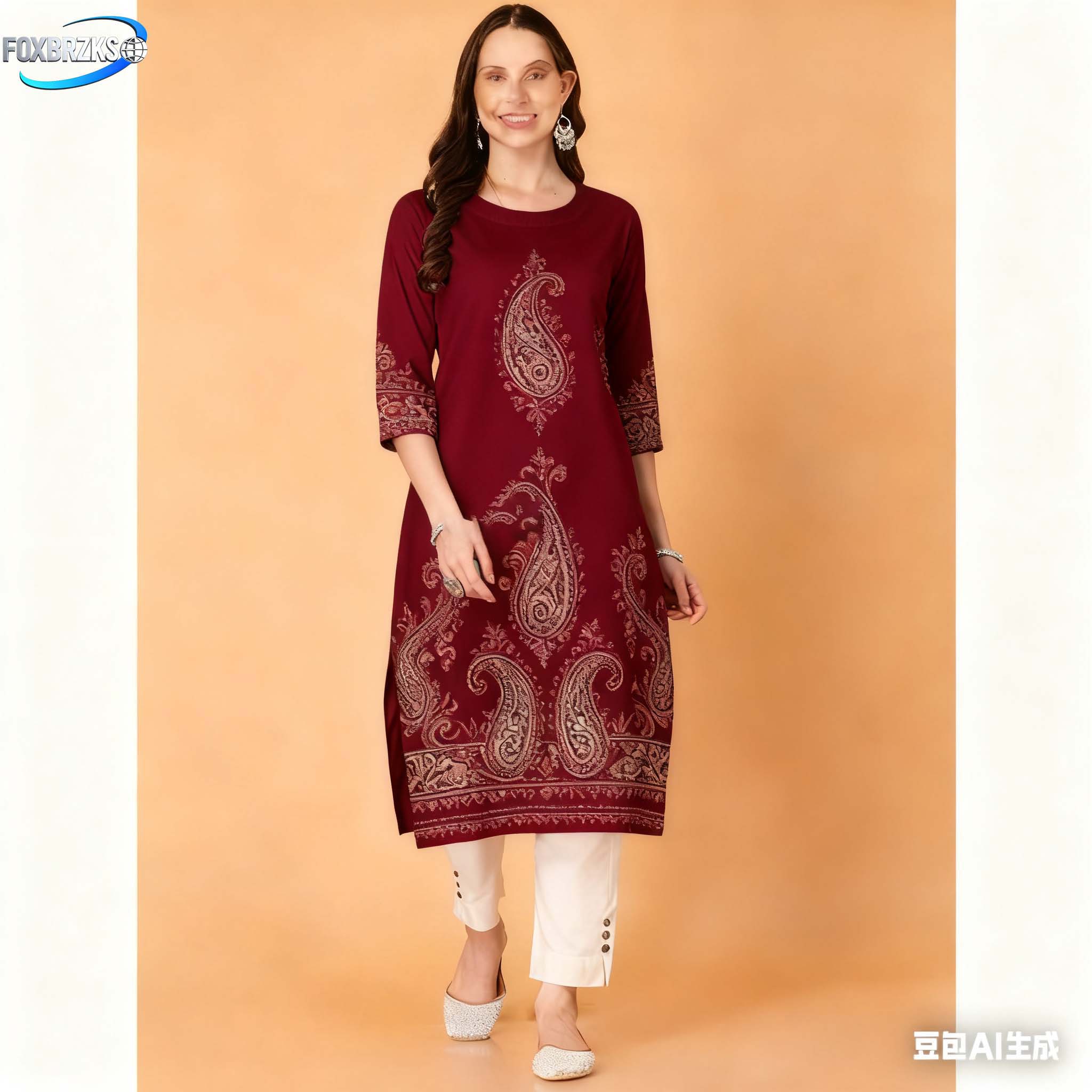 ナショナルスタイル クルト レディースファッション 快適なス - Ethnic Fashion Kurtis のレビューと価格