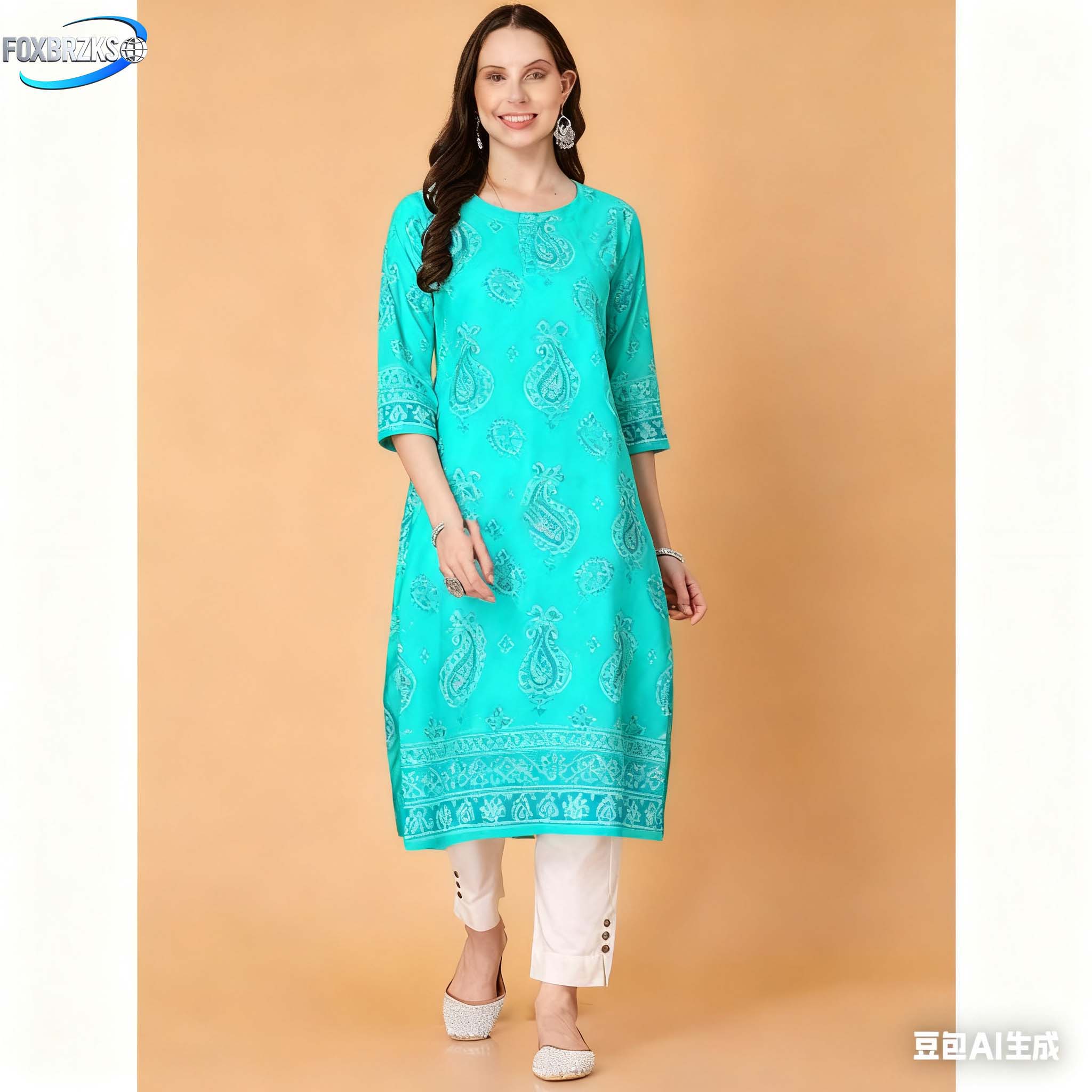 ナショナルスタイル クルト レディースファッション 快適なス - Ethnic Fashion Kurtis のレビューと価格