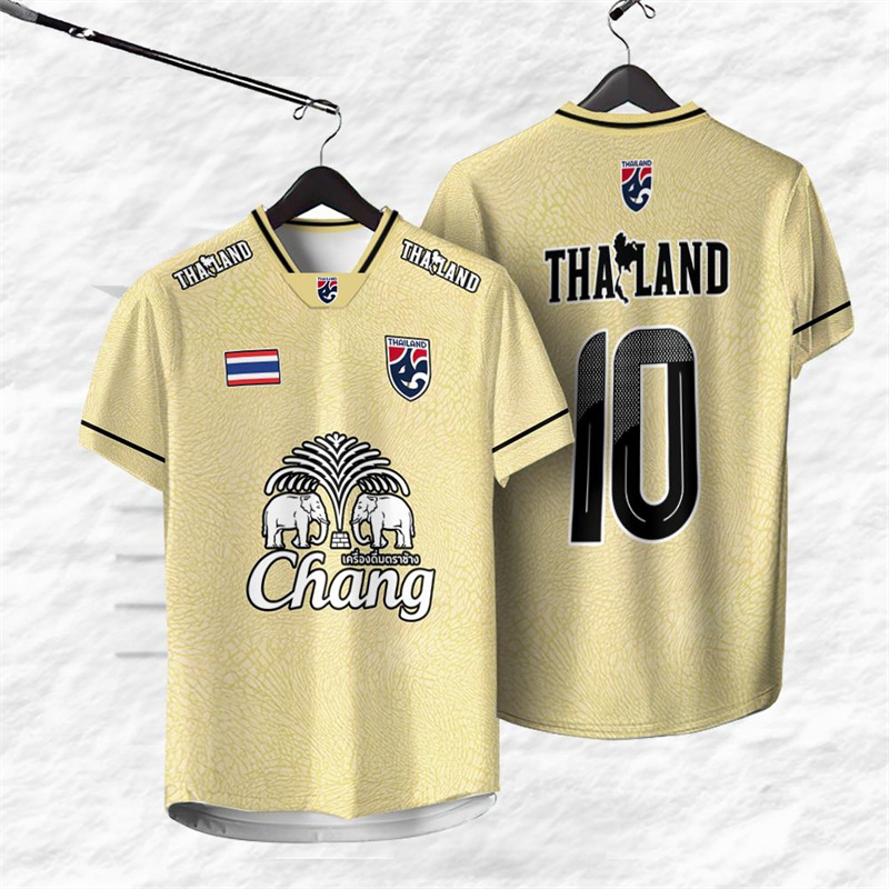 タイナンバー10ジャージTシャツ メンズ エレファントプリン - Thai Silk Blouse のレビューと価格
