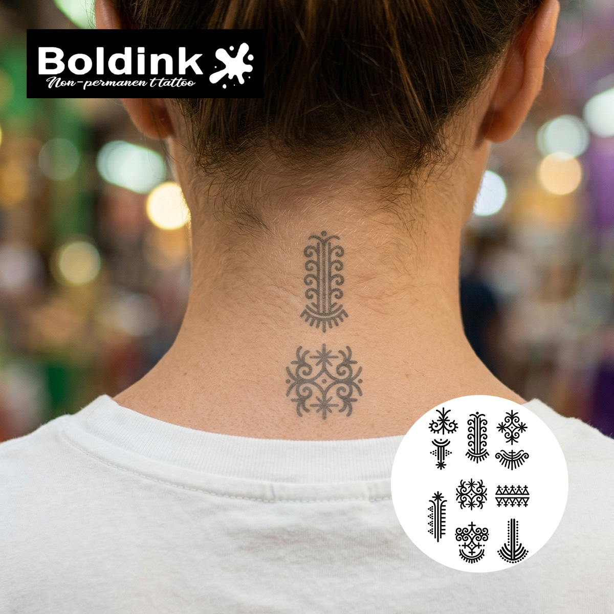 BOLDINK エスニック部族柄保湿タトゥーステッカー ユニ - Ethnic Fashion Week のレビューと価格
