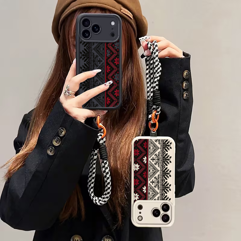 ヨーロッパ民族風ハンドリストストラップケース iPhone  - Ethnic Style のレビューと価格