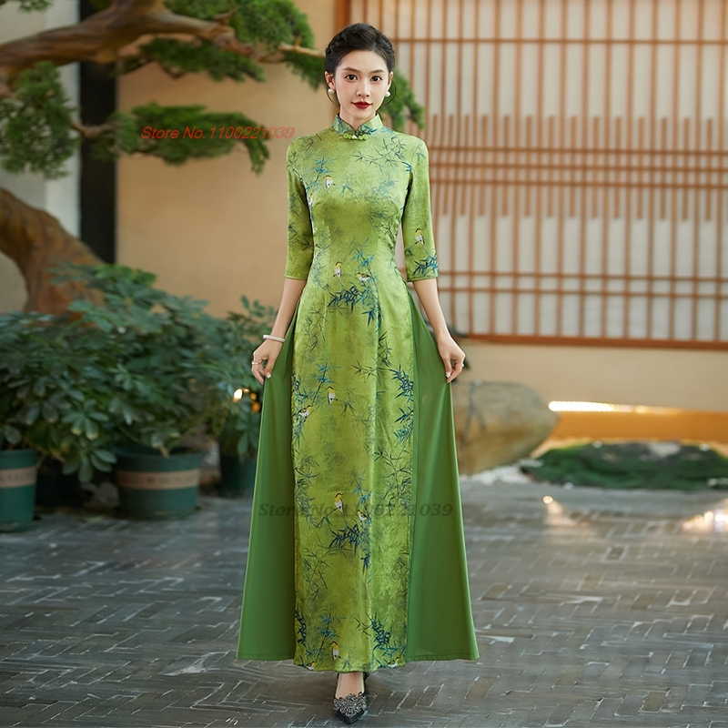 2026年アオザイベトナムドレス改良版チャイナドレスベトナム - Ao Dai Vietnam Dress のレビューと価格