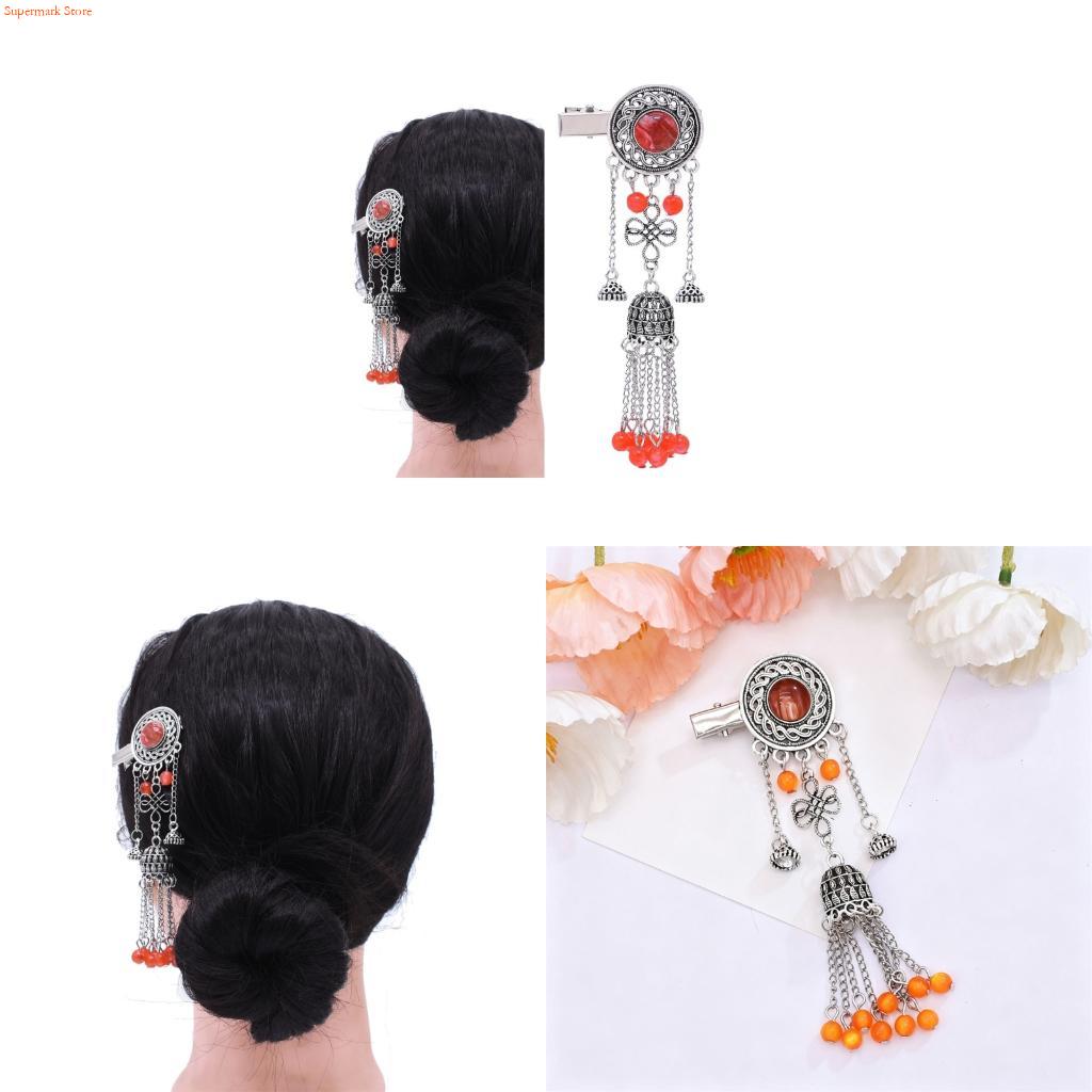 Q5WE エレガントなエスニック ヘアクリップ タッセル デ - Ethnic Wear Fashion Designer のレビューと価格